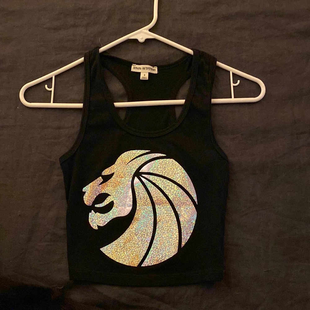 Holographic Seven Lions crop top